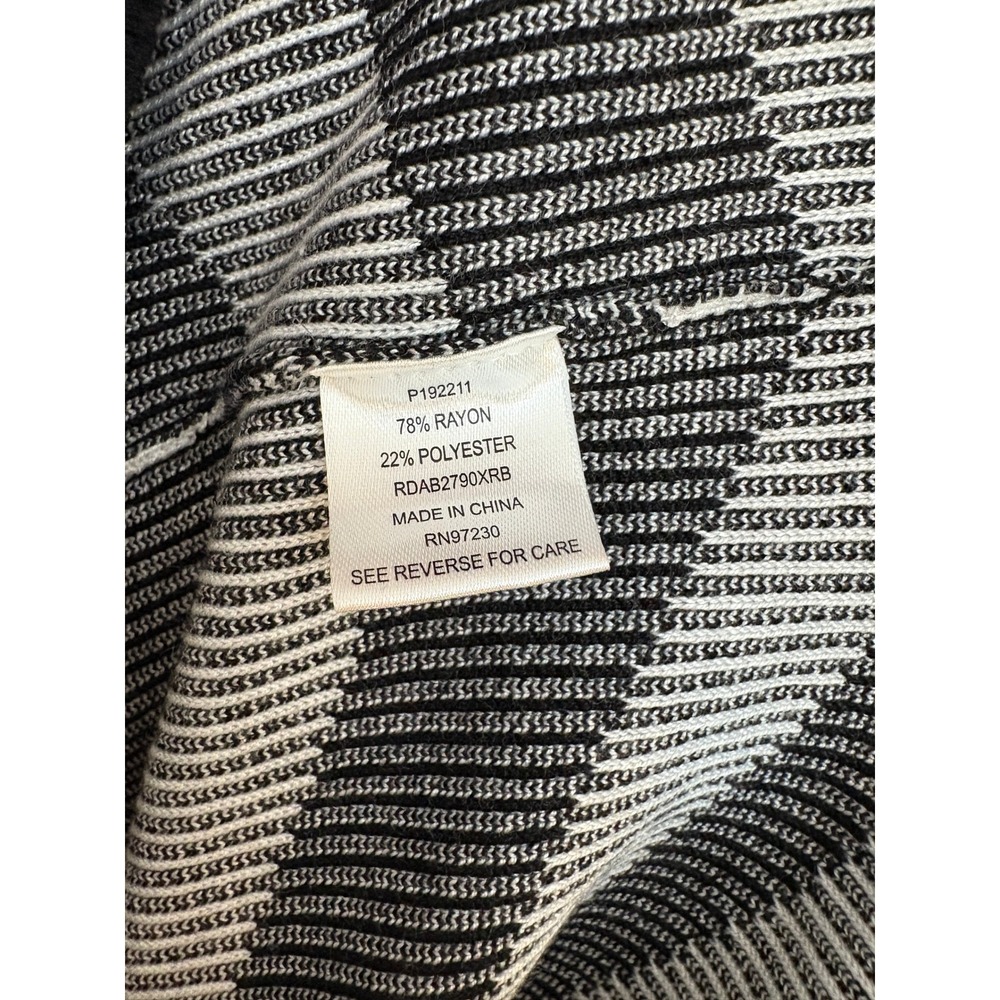 Almost Famous Knit Sweater Dress 1X Striped Midi Women's - Picture 8 of 9